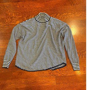 Madewell Striped Mockneck Sweater (size M)